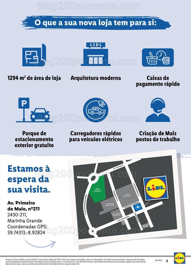 Antevisão Folheto LIDL Aberturas Promoções de 16 a 22 novembro