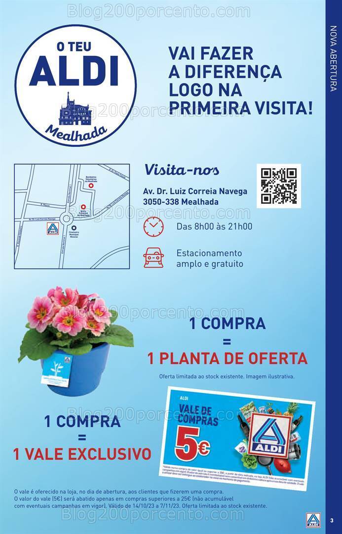 Antevisão Folheto ALDI Abertura Mealhada Promoções de 13 a 19 outubro