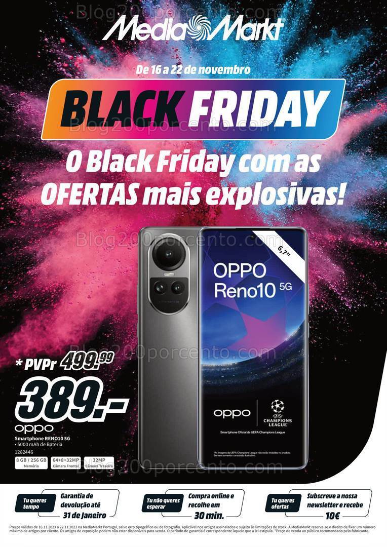 Antevisão Folheto MEDIA MARKT Black Friday Promoções de 16 a 22 novembro