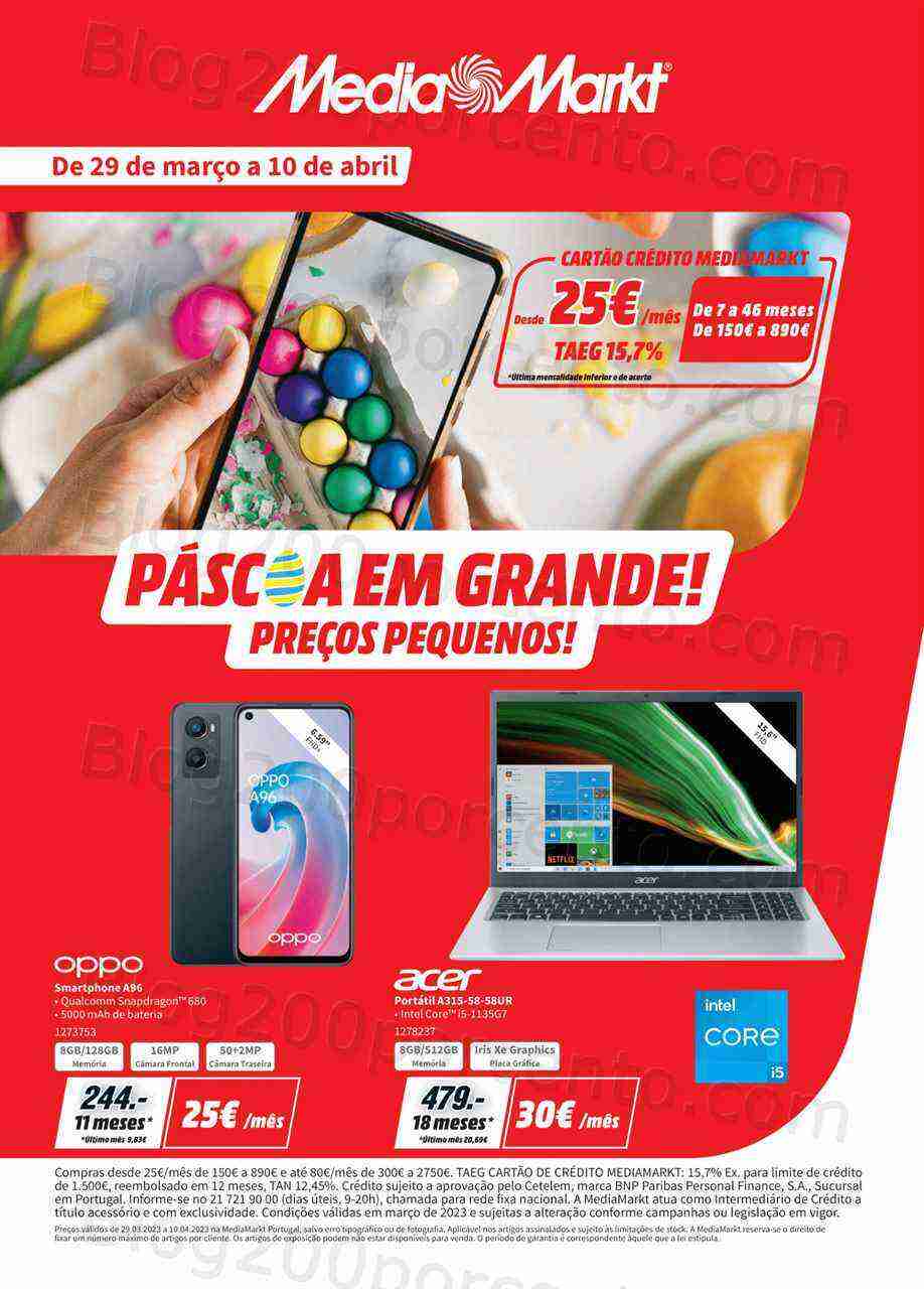 Antevisão Folheto MEDIA MARKT Promoções de 29 março a 10 abril