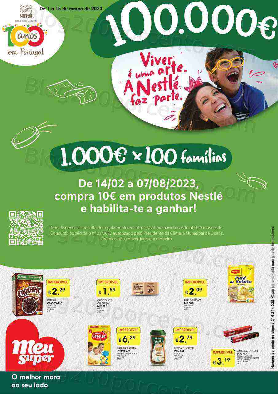 Antevisão Folheto MEU SUPER Promoções de 1 a 13 março