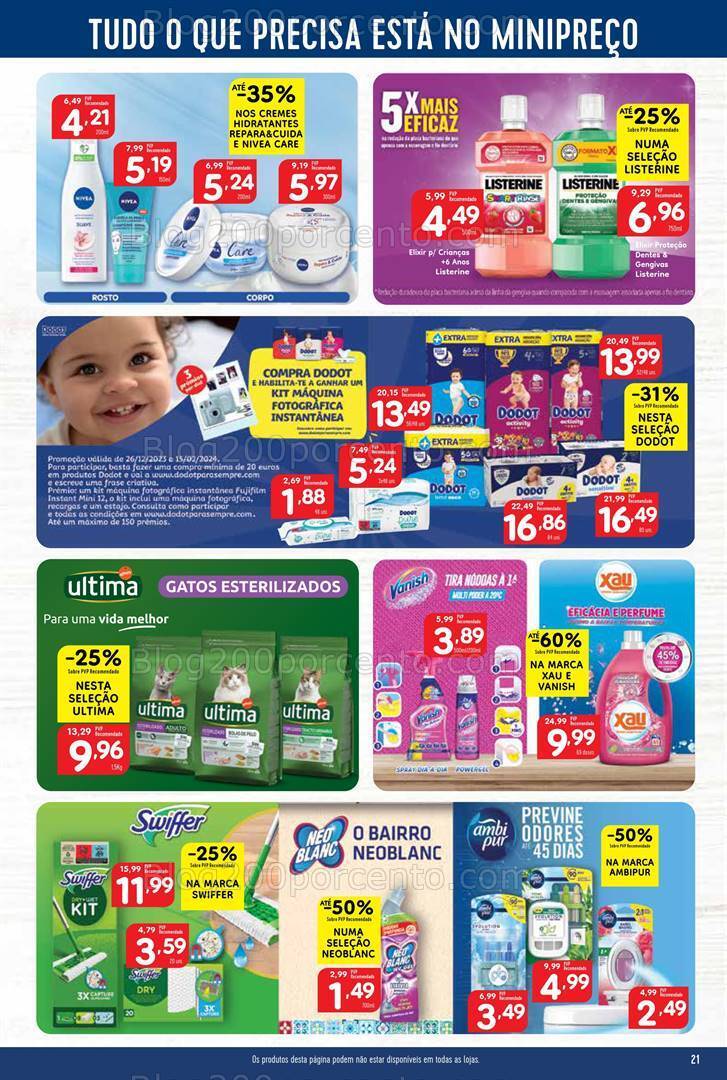 Antevisão Folheto MINIPREÇO Promoções de 1 a 7 fevereiro