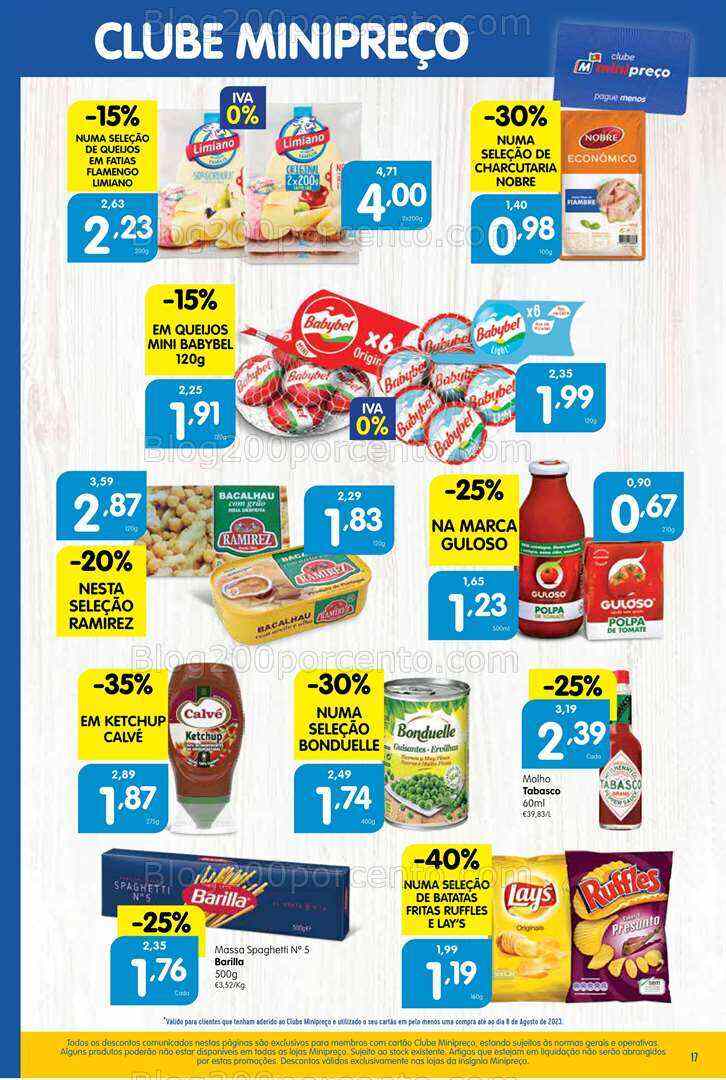 Antevisão Folheto MINIPREÇO Promoções de 10 a 16 agosto