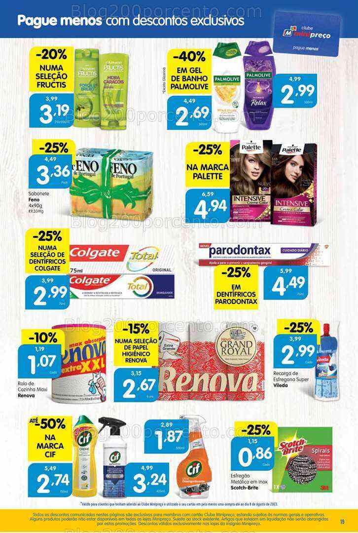 Antevisão Folheto MINIPREÇO Promoções de 10 a 16 agosto