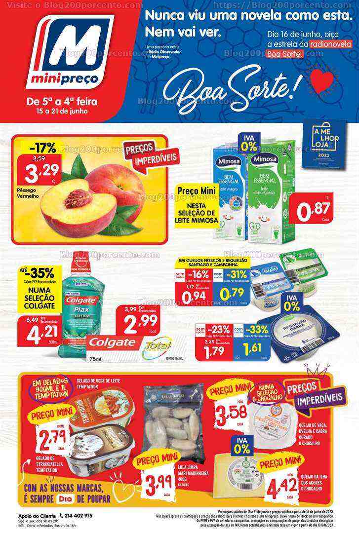 Antevisão Folheto MINIPREÇO Promoções de 15 a 21 junho