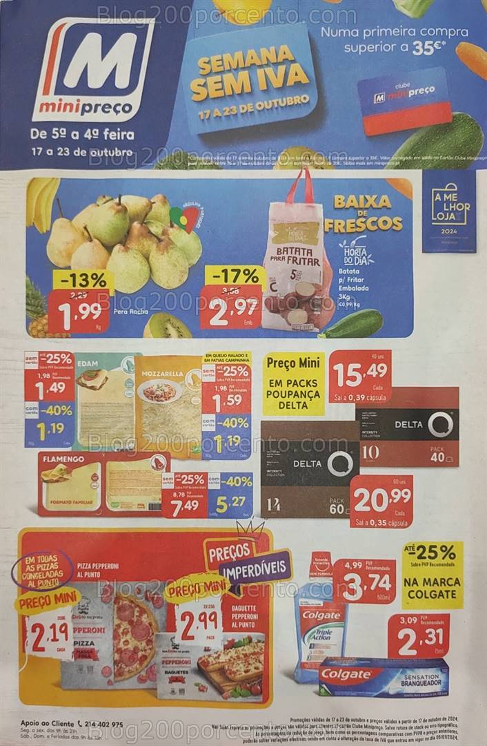 Antevisão Folheto MINIPREÇO Promoções de 17 a 23 outubro