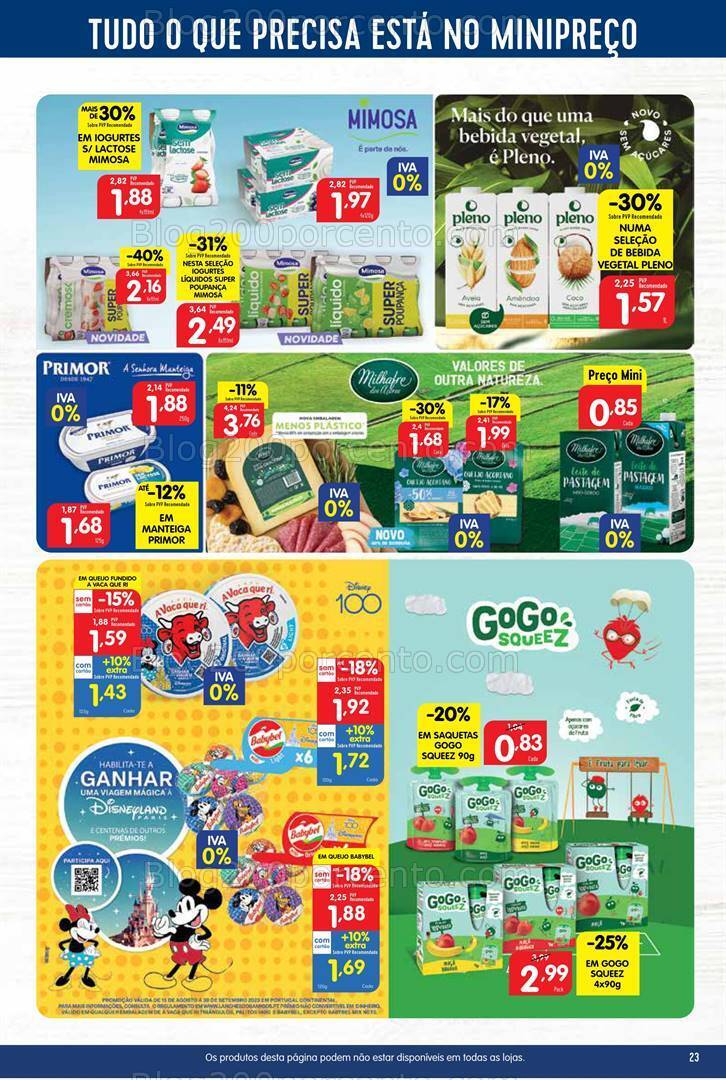 Antevisão Folheto MINIPREÇO Promoções de 7 a 13 setembro