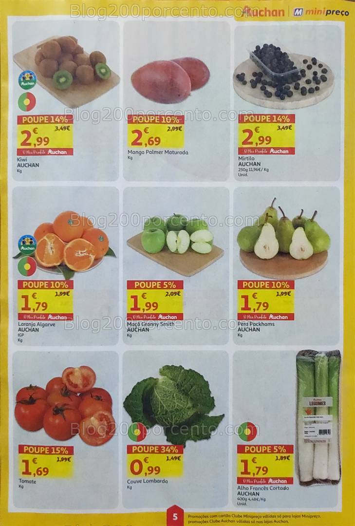 Antevisão Folheto MINIPREÇO - AUCHAN Promoções de 3 a 9 abril