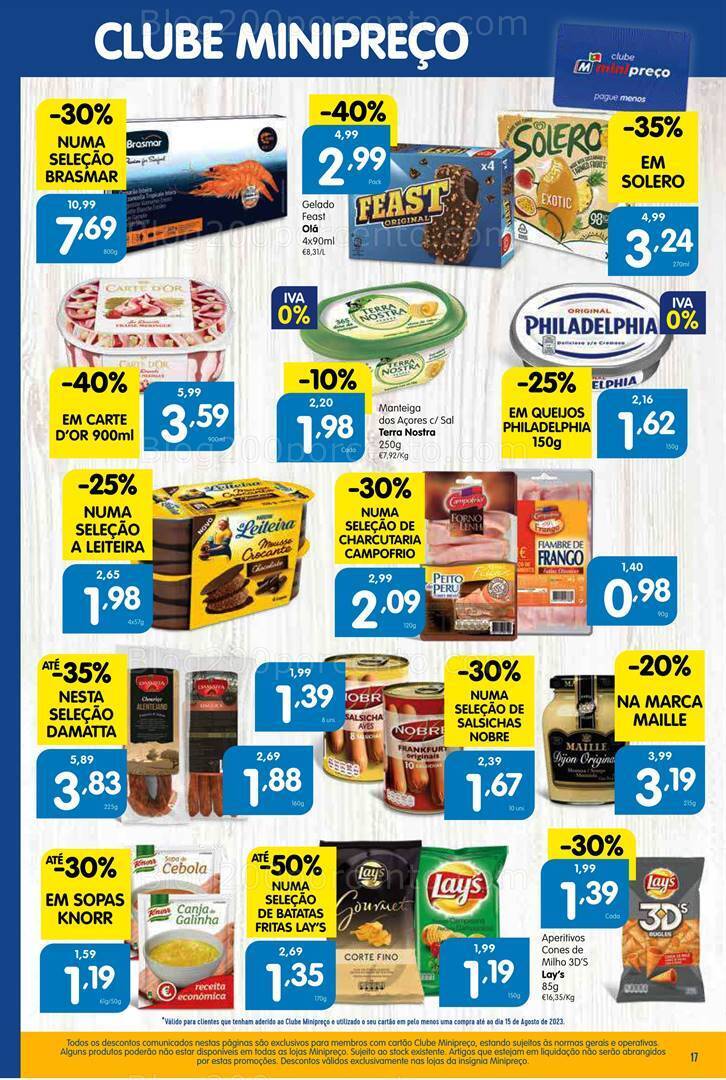 Antevisão Folheto MINIPREÇO Promoções de 17 a 23 agosto