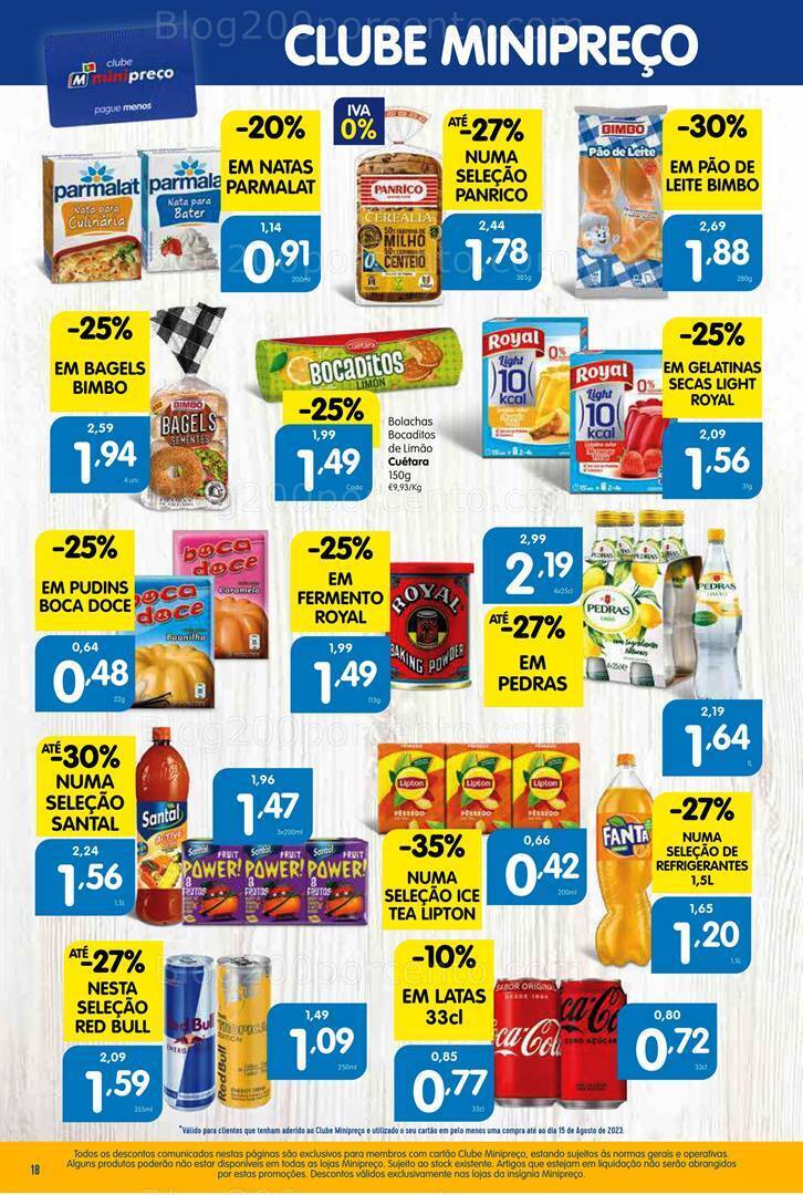 Antevisão Folheto MINIPREÇO Promoções de 17 a 23 agosto