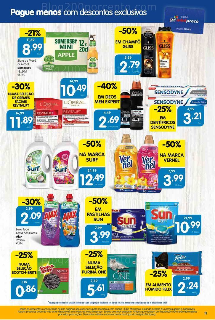 Antevisão Folheto MINIPREÇO Promoções de 17 a 23 agosto