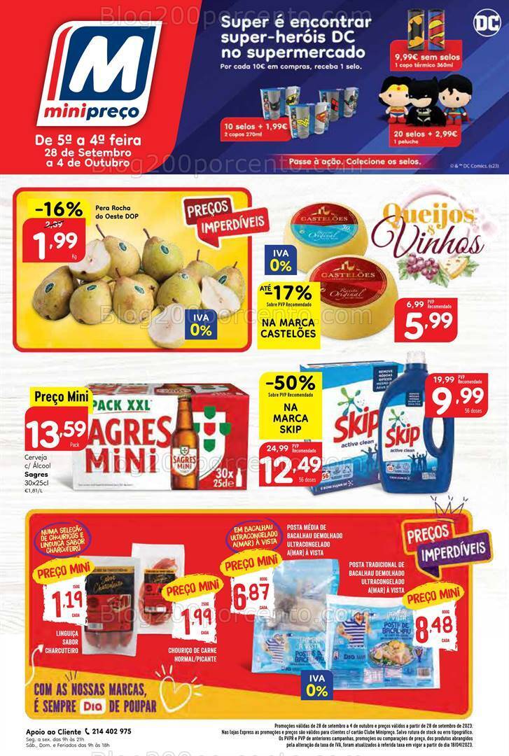 Antevisão Folheto MINIPREÇO Promoções de 28 setembro a 4 outubro
