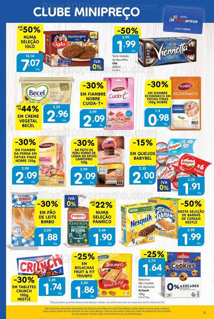 Antevisão Folheto MINIPREÇO Promoções de 28 setembro a 4 outubro
