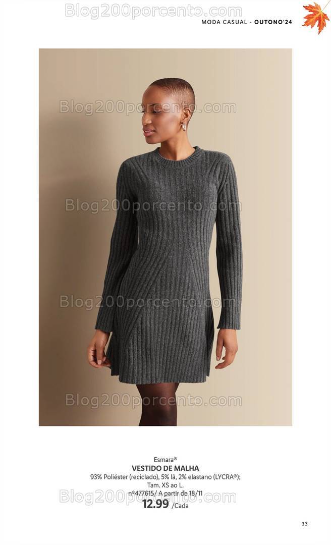 Antevisão Folheto LIDL Esmara Moda Outono - Inverno Promoções a partir de 16 setembro