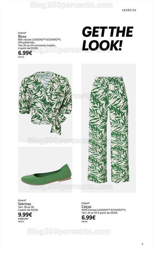 Antevisão Folheto LIDL Especial Esmara Moda Verão Promoções a partir de 3 junho