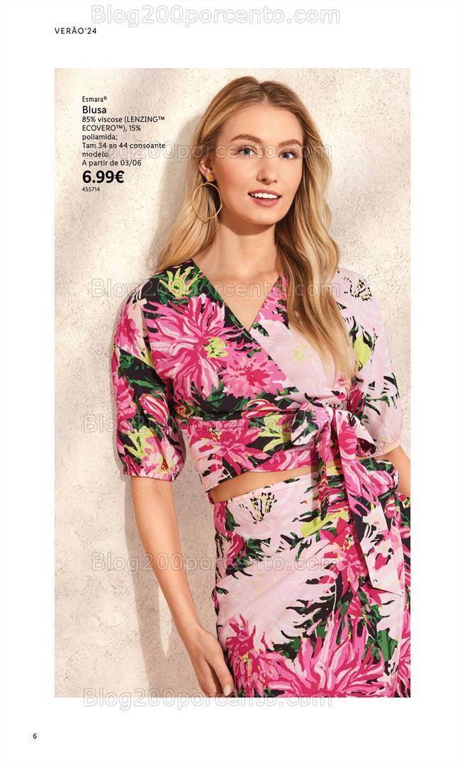 Antevisão Folheto LIDL Especial Esmara Moda Verão Promoções a partir de 3 junho