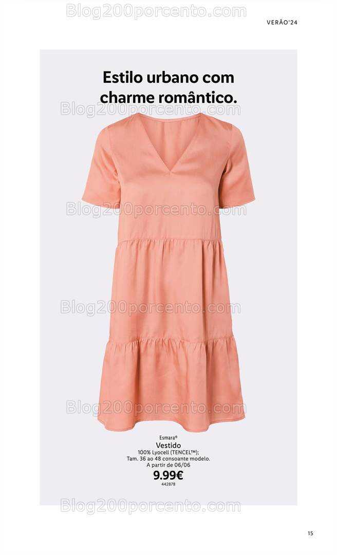 Antevisão Folheto LIDL Especial Esmara Moda Verão Promoções a partir de 3 junho