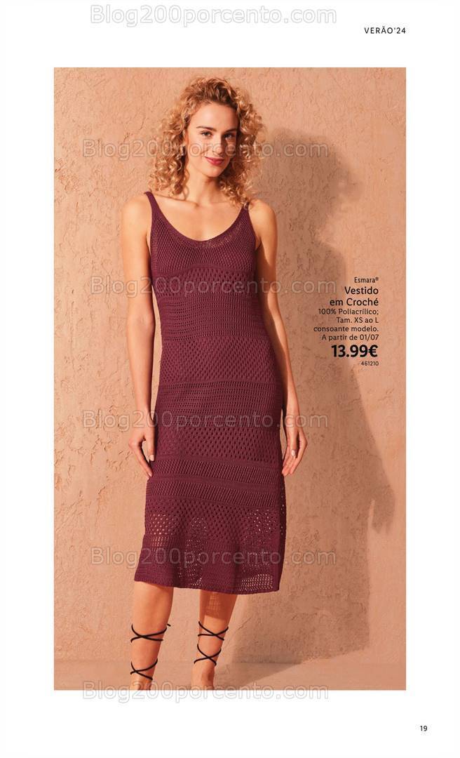 Antevisão Folheto LIDL Especial Esmara Moda Verão Promoções a partir de 3 junho