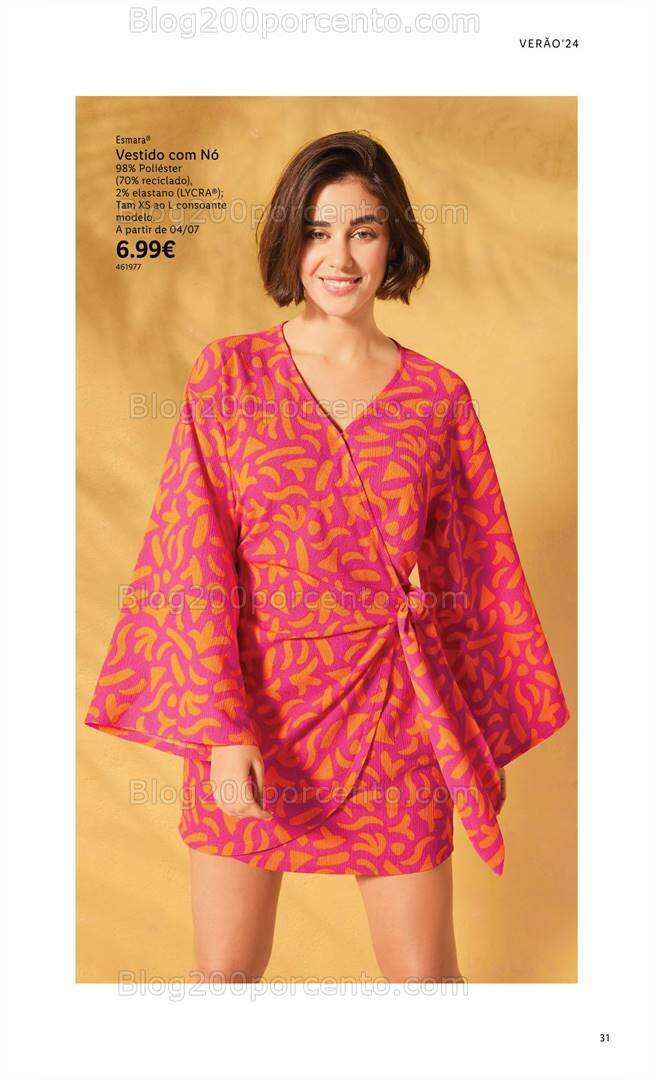 Antevisão Folheto LIDL Especial Esmara Moda Verão Promoções a partir de 3 junho