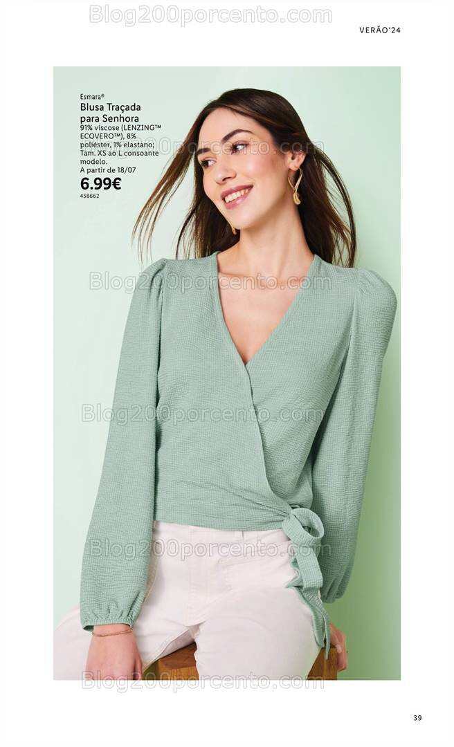 Antevisão Folheto LIDL Especial Esmara Moda Verão Promoções a partir de 3 junho