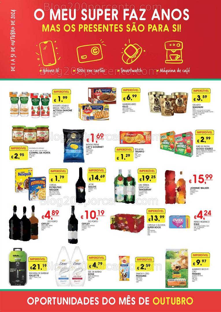 Antevisão Folheto MEU SUPER Aniversário Promoções de 1 a 31 outubro