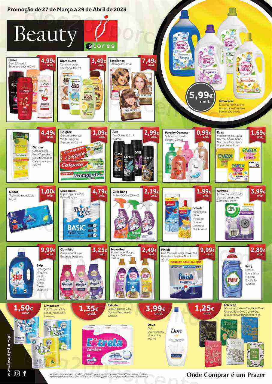 Antevisão Folheto BEAUTY STORES Promoções de 27 março a 29 abril