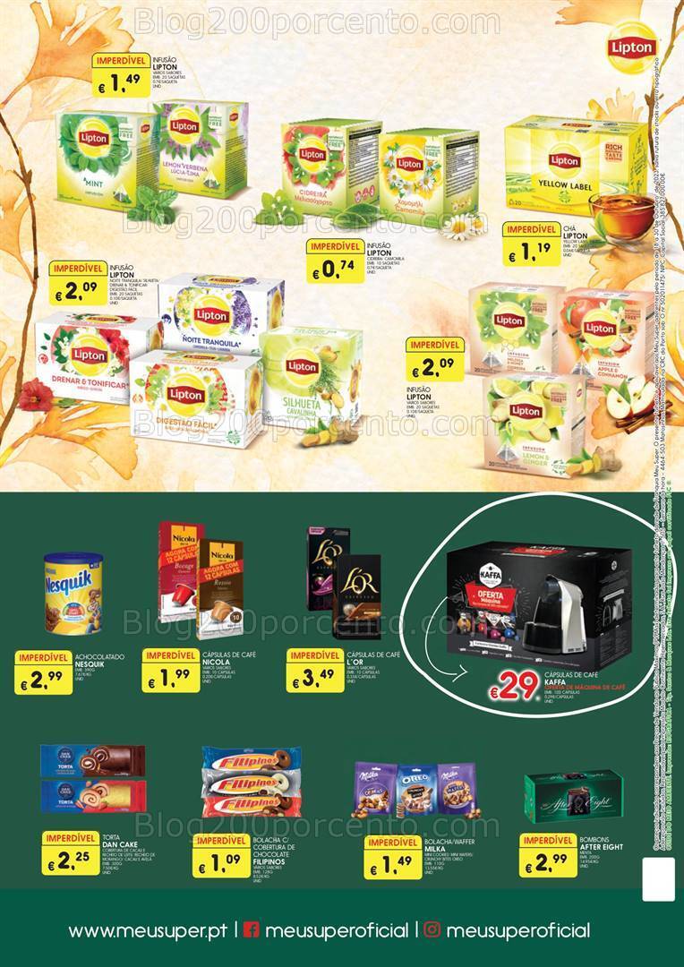 Antevisão Folheto MEU SUPER Bebidas Quentes Promoções de 18 a 30 outubro