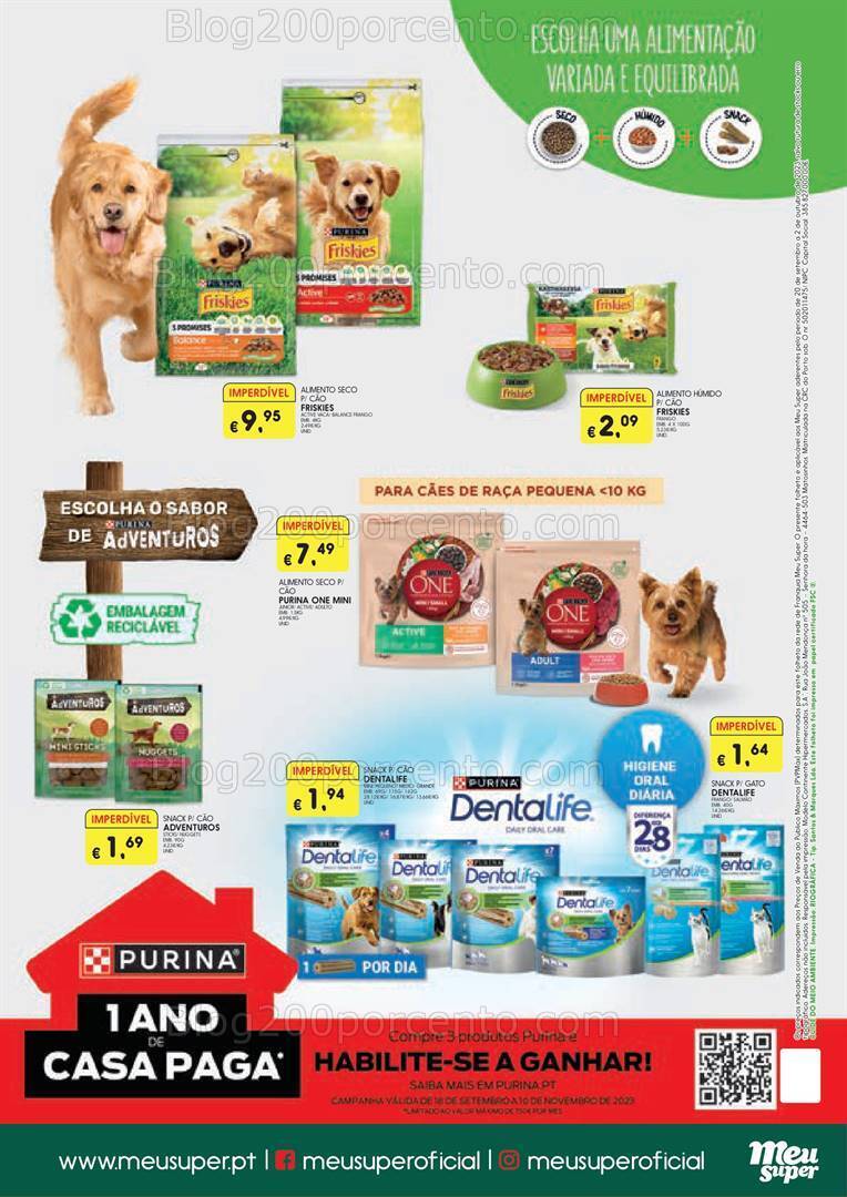 Antevisão Folheto MEU SUPER Pets Promoções de 20 setembro a 2 outubro