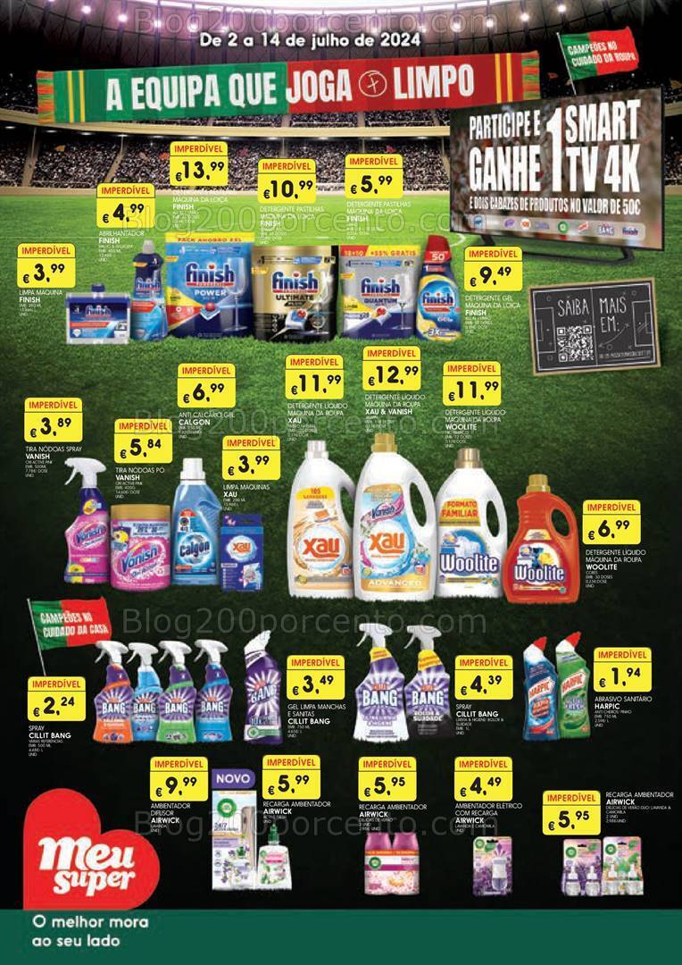 Antevisão Folheto MEU SUPER Extra Limpeza Promoções de 2 a 14 julho