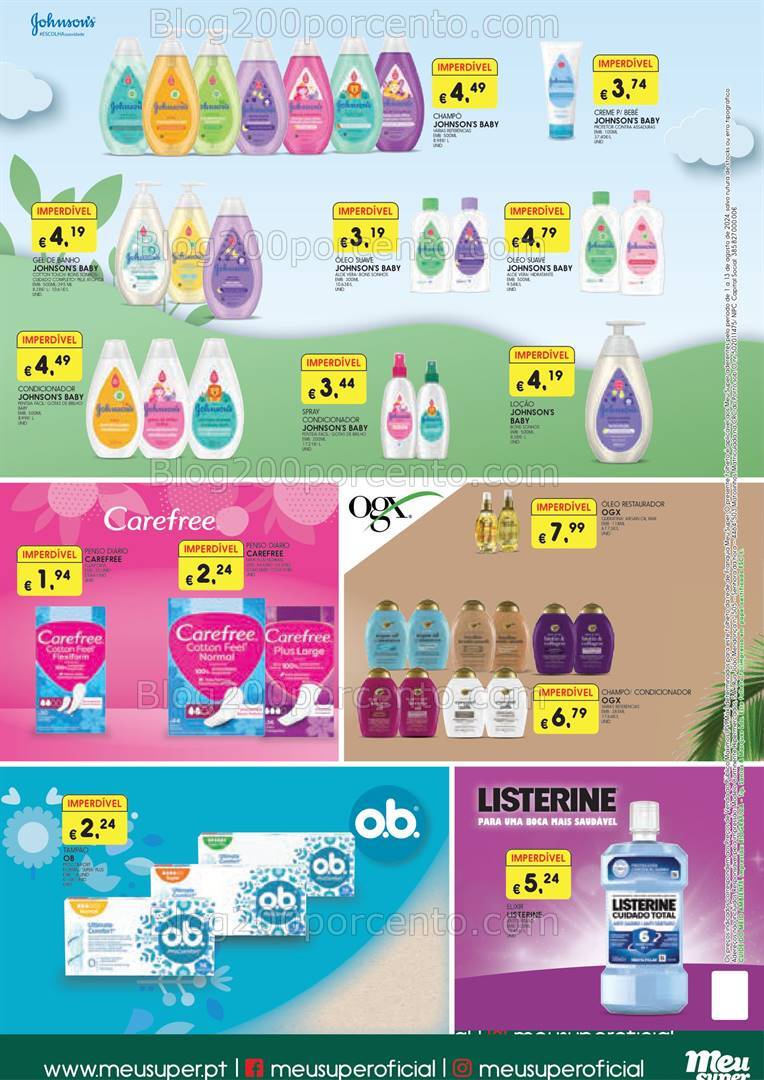 Antevisão Folheto MEU SUPER Especial Higiene Promoções até 15 agosto