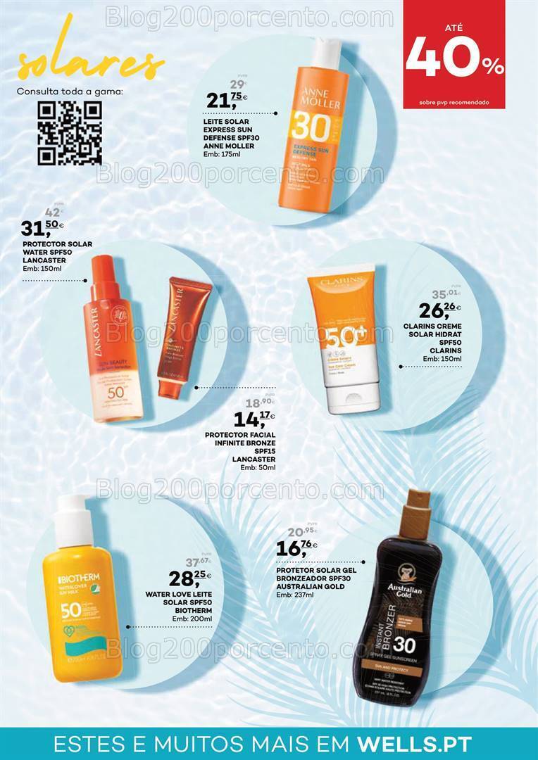 Antevisão Folheto WELLS Especial Proteção Promoções de 14 maio a 10 junho