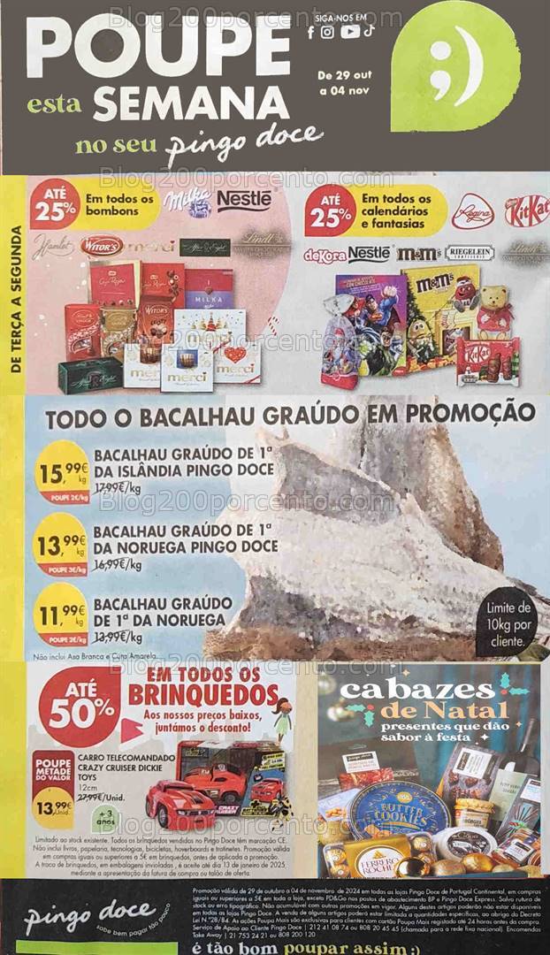 Antevisão Folheto PINGO DOCE Especial Natal Promoções de 29 outubro a 4 novembro