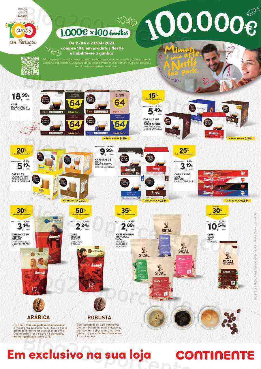 Antevisão Folheto CONTINENTE Nestlé Promoções de 11 a 23 abril