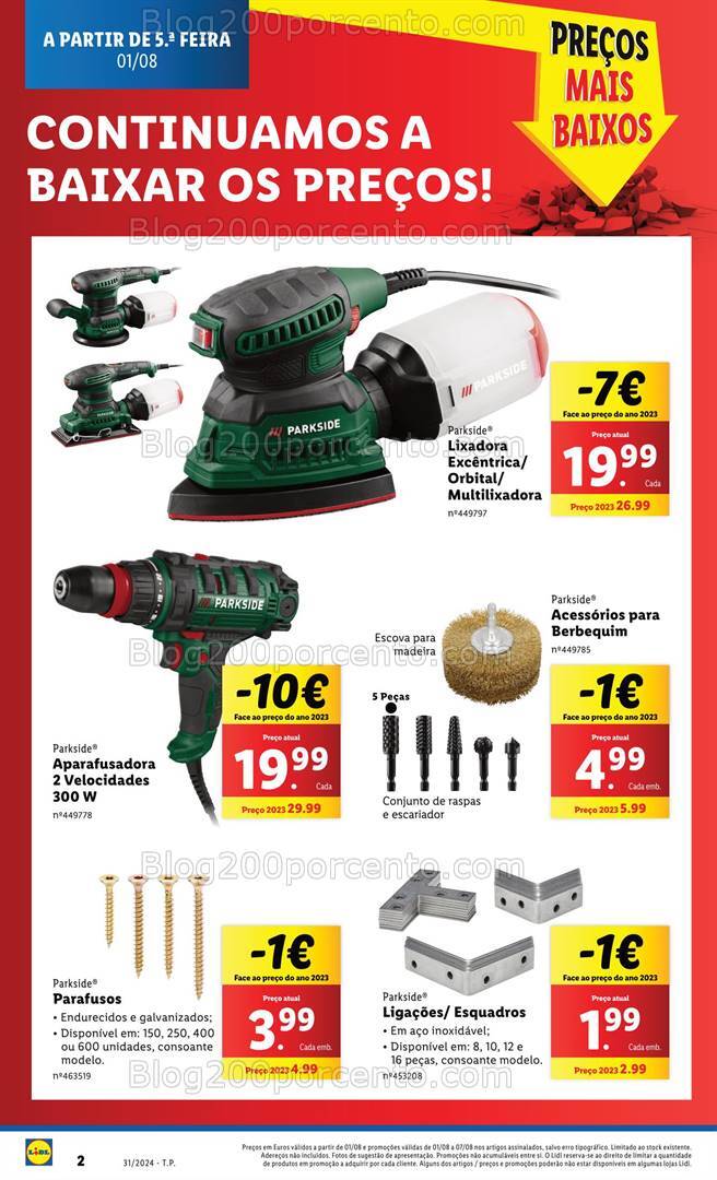 Antevisão Folheto LIDL Bazar Promoções de 1 a 7 agosto