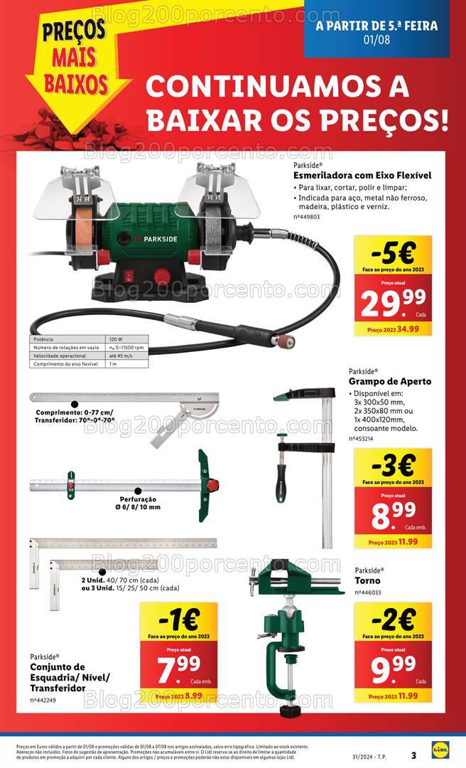 Antevisão Folheto LIDL Bazar Promoções de 1 a 7 agosto