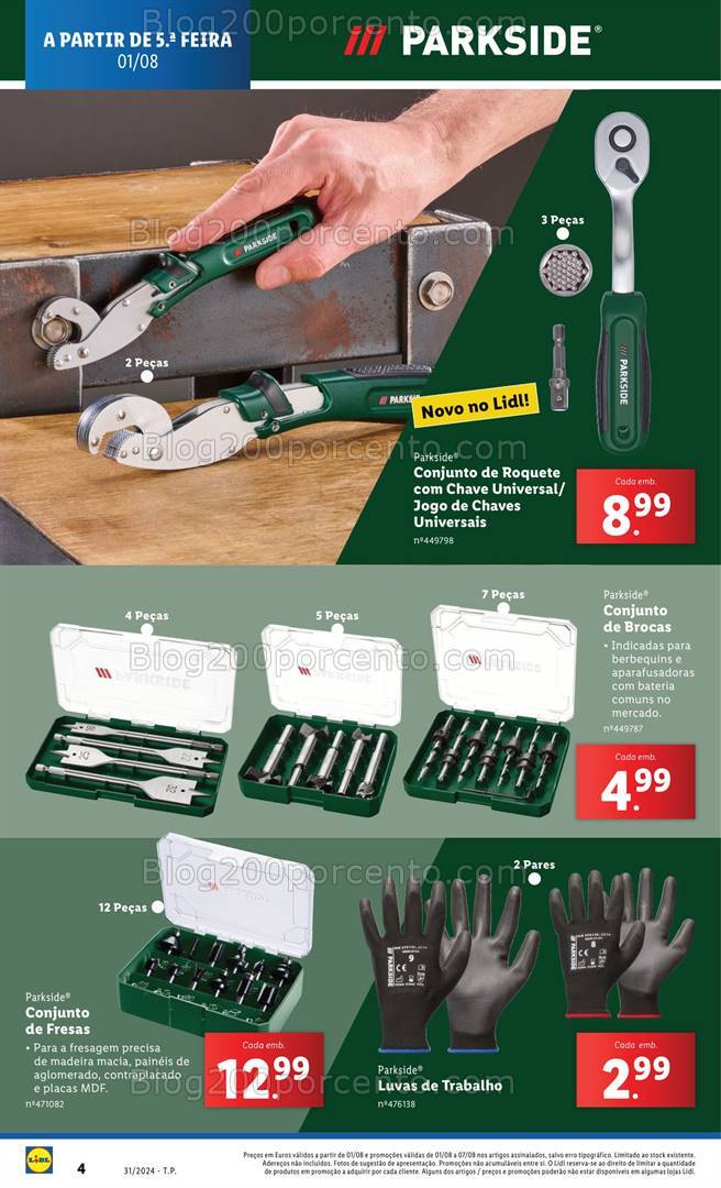 Antevisão Folheto LIDL Bazar Promoções de 1 a 7 agosto