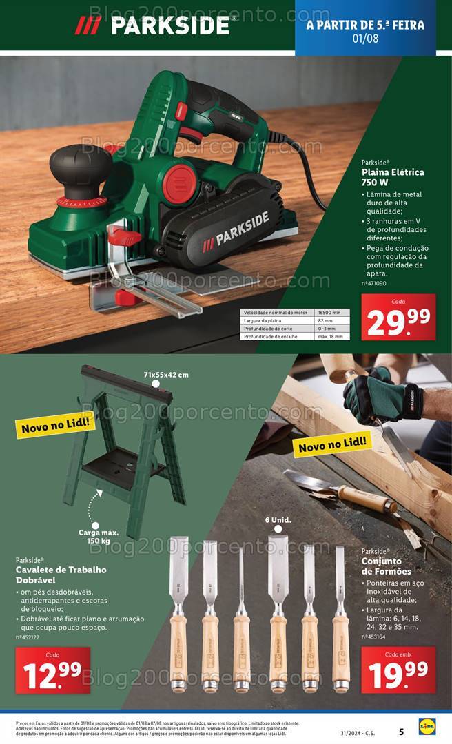 Antevisão Folheto LIDL Bazar Promoções de 1 a 7 agosto