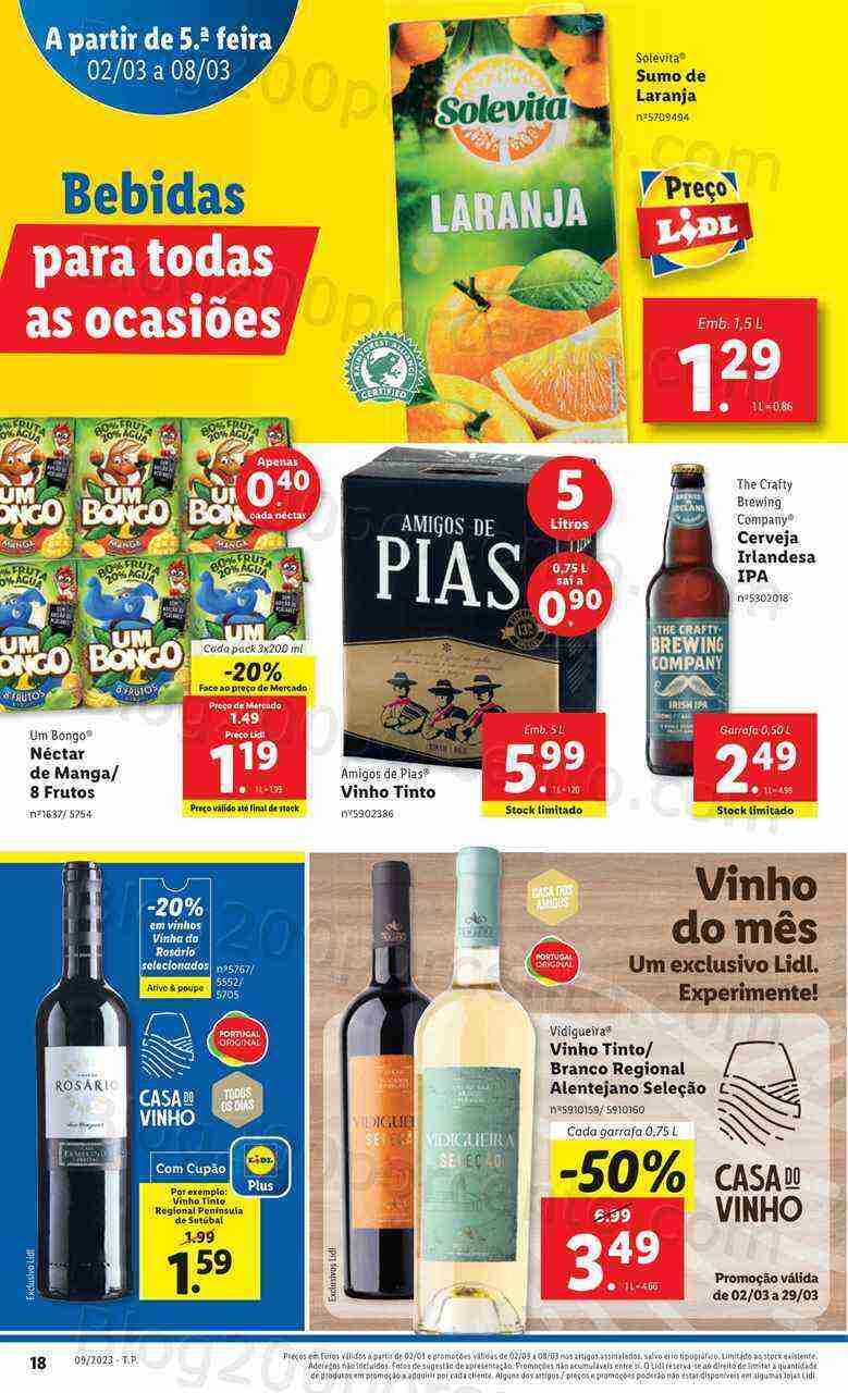 Antevisão Folheto LIDL Promoções de 2 a 8 março