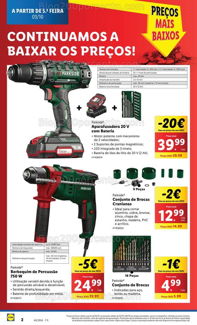 Antevisão Folheto LIDL Bazar Promoções de 3 a 9 outubro