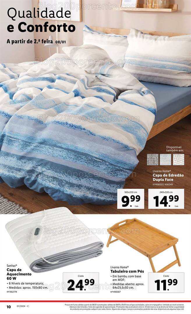 Antevisão Folheto LIDL Bazar Promoções a partir de 8 janeiro