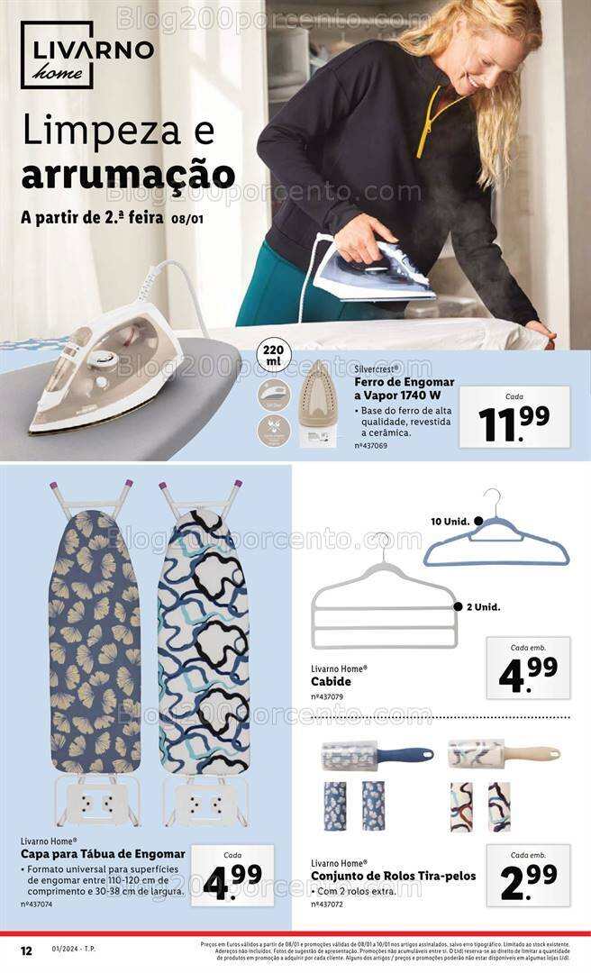 Antevisão Folheto LIDL Bazar Promoções a partir de 8 janeiro