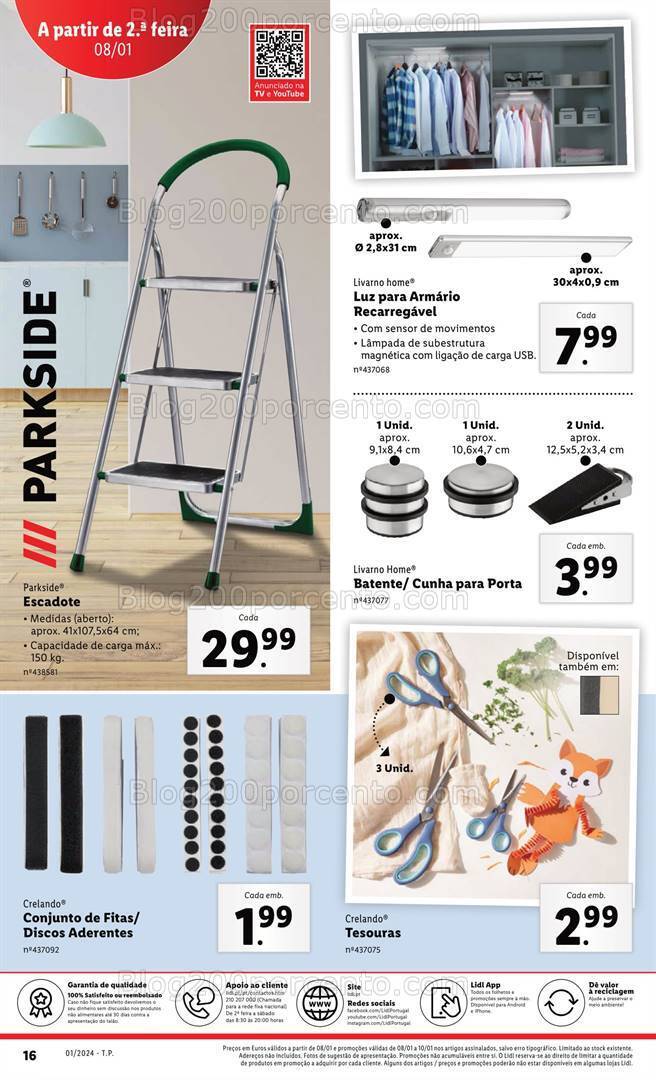 Antevisão Folheto LIDL Bazar Promoções a partir de 8 janeiro