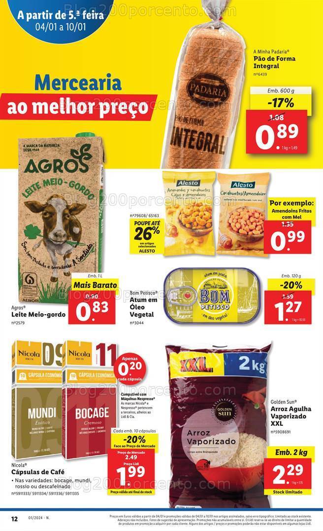 Antevisão Folheto LIDL Promoções de 4 a 10 janeiro