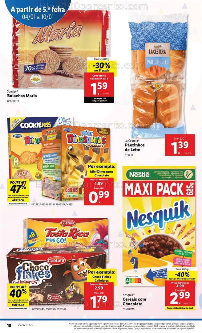 Antevisão Folheto LIDL Especial Bebé Promoções de 4 a 10 janeiro