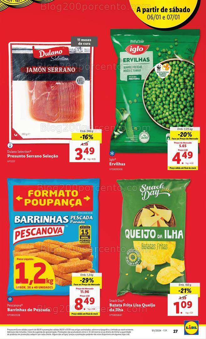 Antevisão Folheto LIDL Promoções Fim de Semana - 6 a 7 janeiro