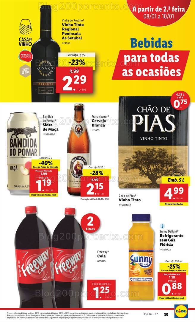 Antevisão Folheto LIDL Promoções de 4 a 10 janeiro