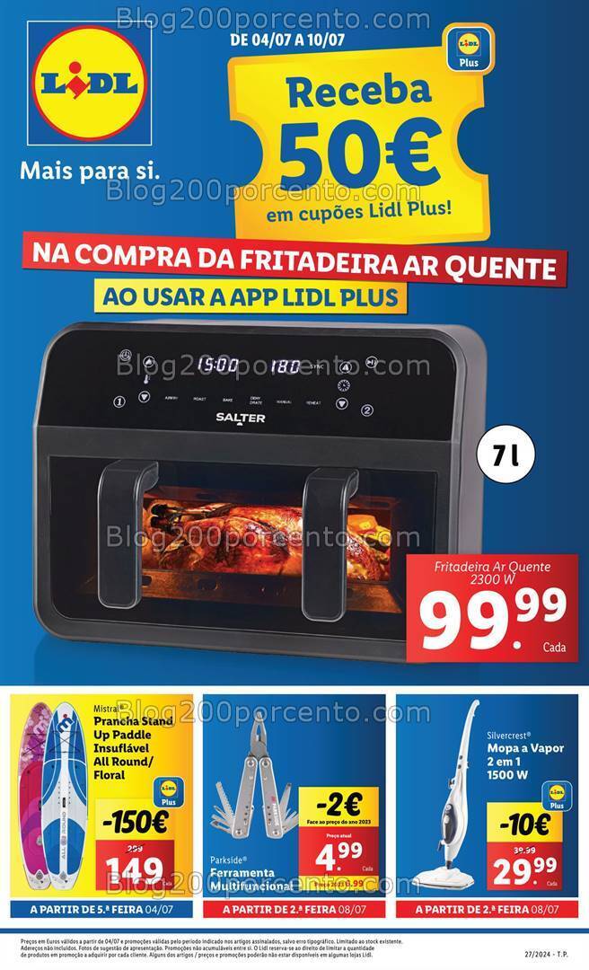 Antevisão Folheto LIDL Promoções de 4 a 10 julho