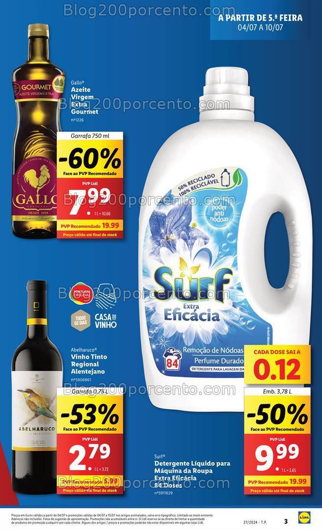 Antevisão Folheto LIDL Promoções de 4 a 10 julho