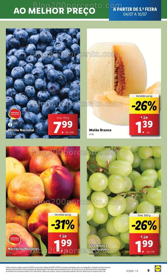 Antevisão Folheto LIDL Promoções de 4 a 10 julho