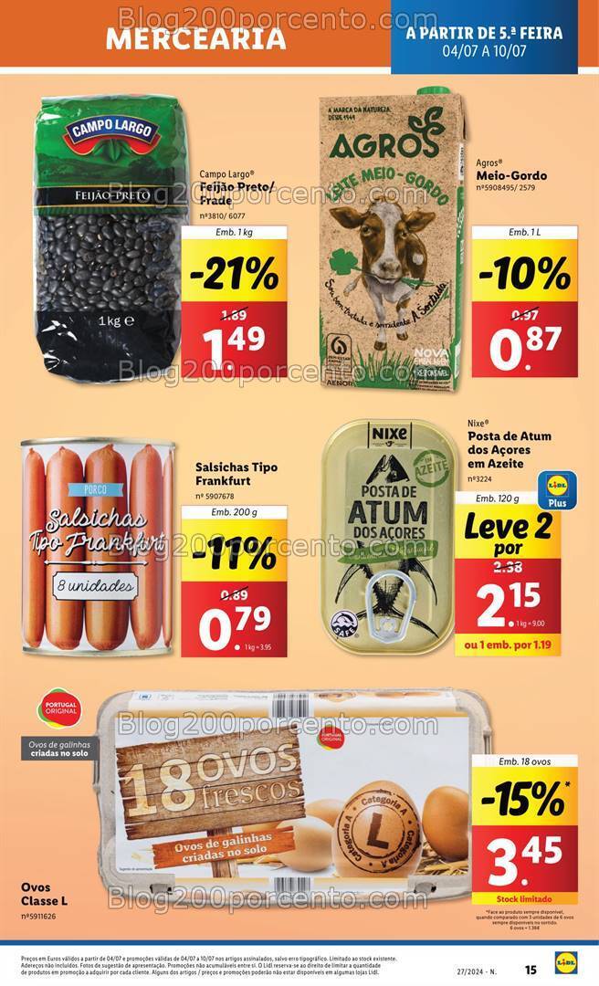 Antevisão Folheto LIDL Promoções de 4 a 10 julho